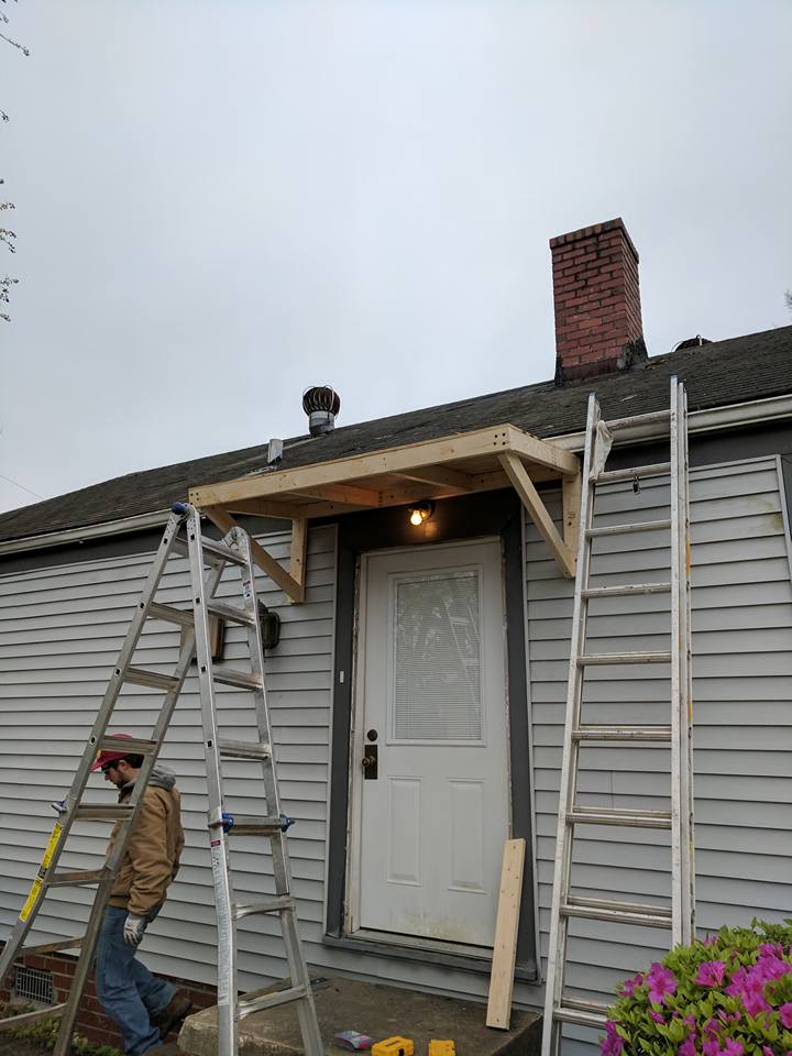 Door Overhang Construction