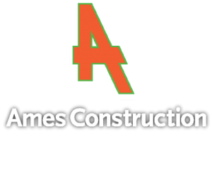 This image has an empty alt attribute; its file name is Ames-Construction-Logo-platinum-300x244.png